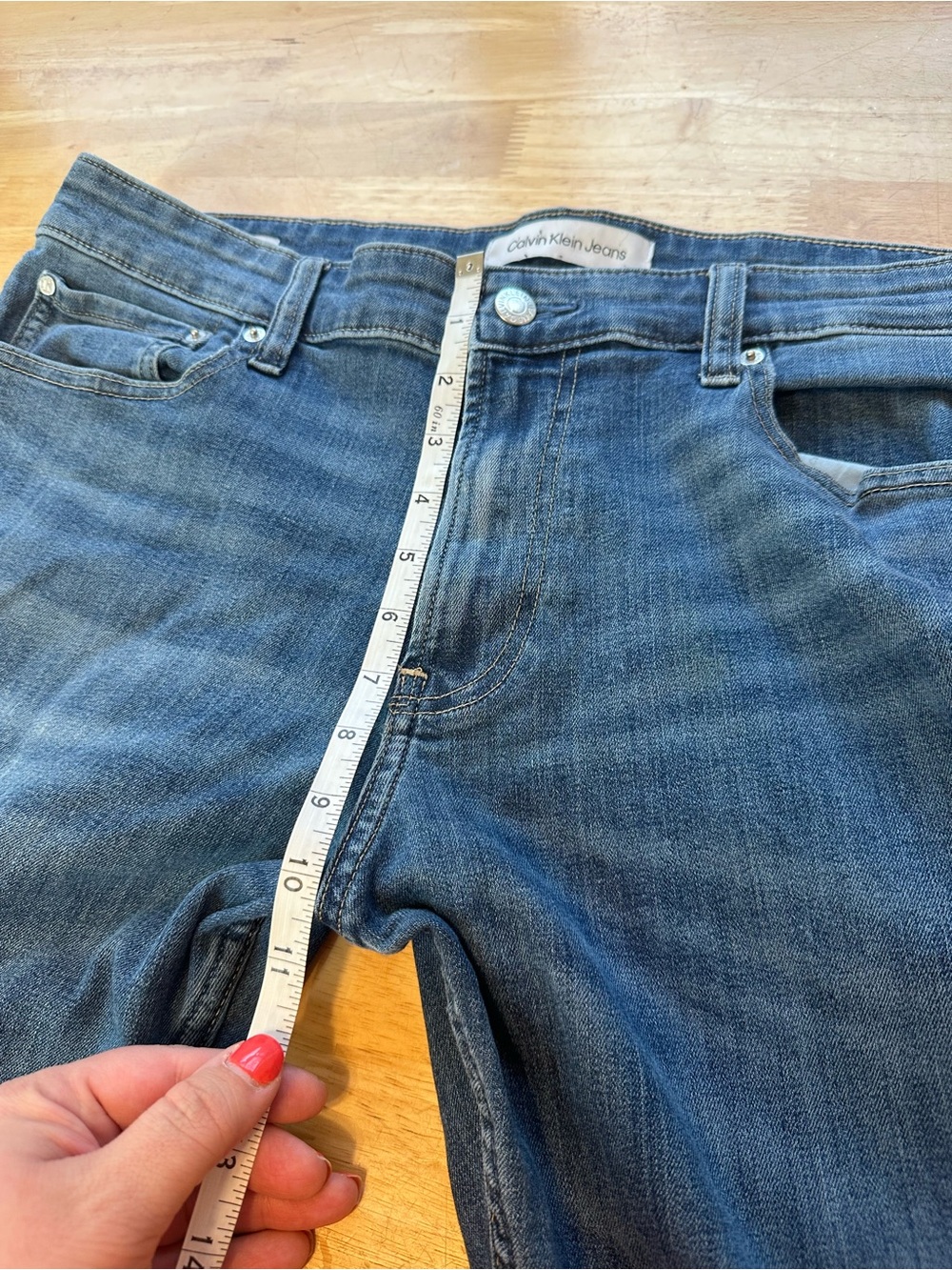Calvin Klein Men’s Slim Medium Wash Jean Size 36 X 30 Casual Denim - Picture 6 of 9